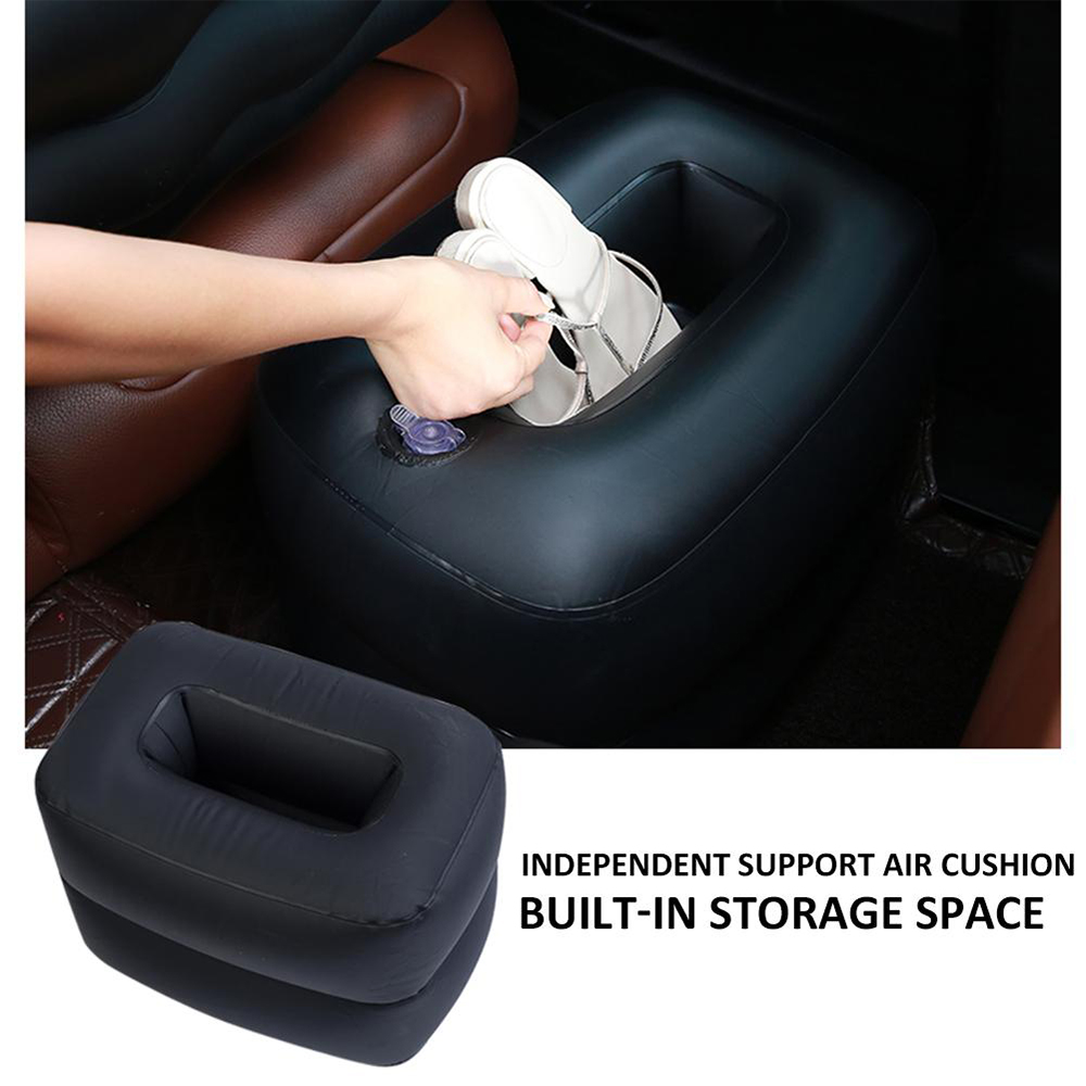 Inflatable-Car-Air-Bed-Mattress-Back-Rear-Seat-Rest-w2-Pillows-Cushion-Travel-1564286
