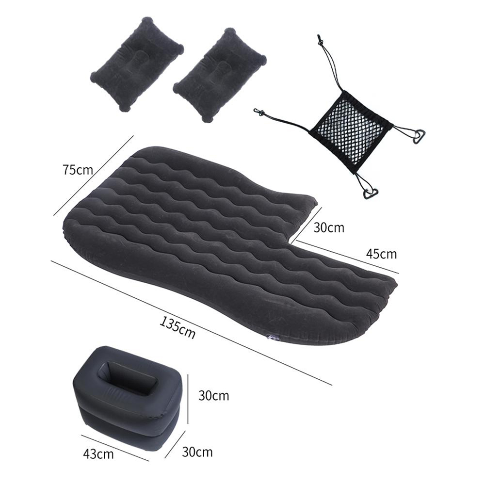 Inflatable-Car-Air-Bed-Mattress-Back-Rear-Seat-Rest-w2-Pillows-Cushion-Travel-1564286