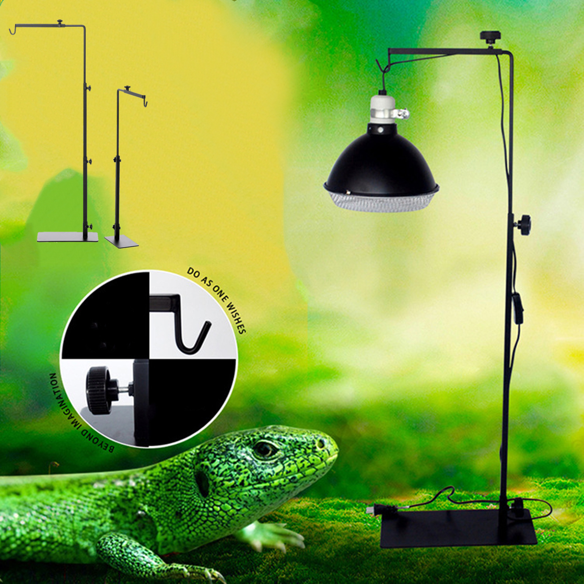 Iron-Bracket-Light-Stand-Reptile-Backlight-Adjustable-Tortoise-Lamp-Holder-Rack-1728447