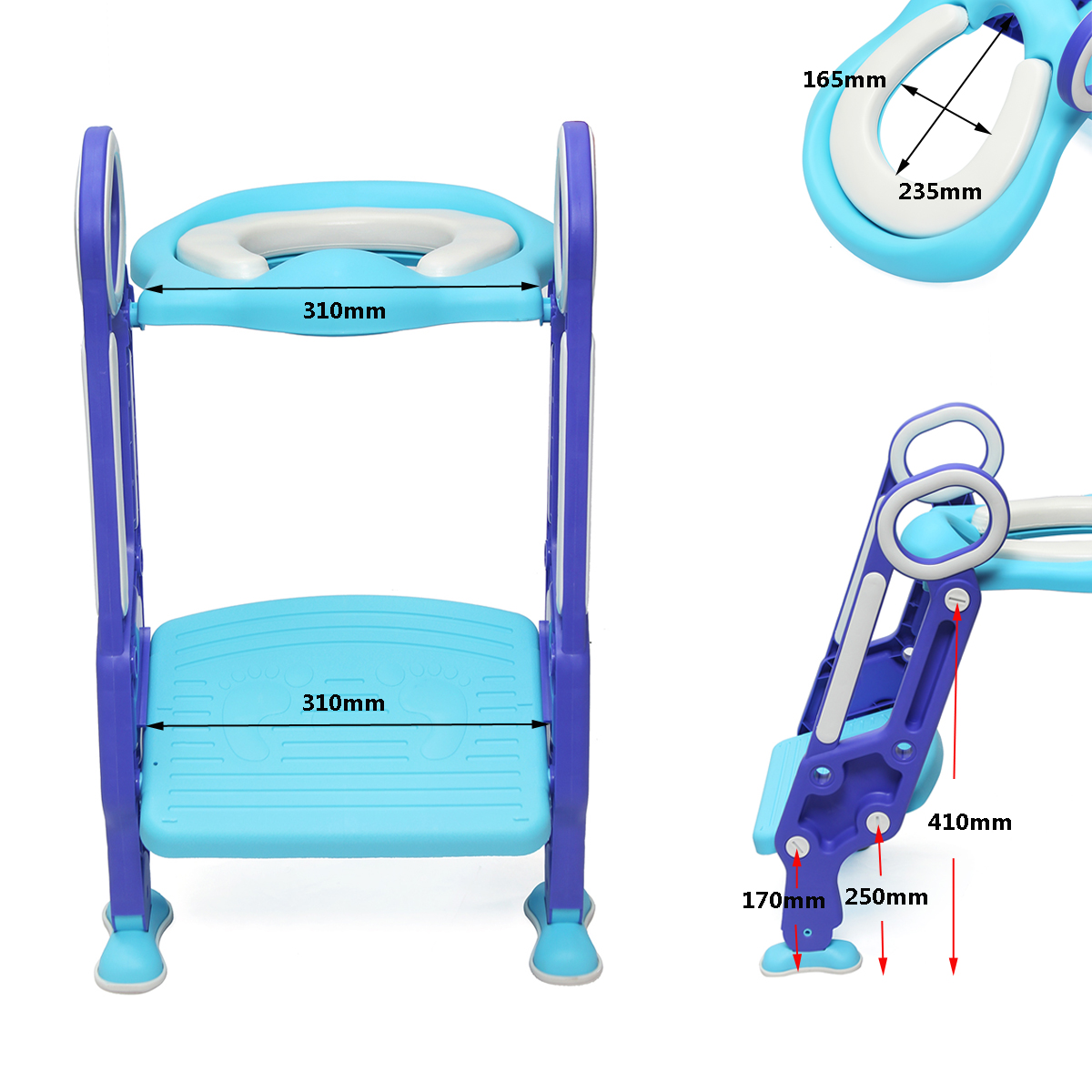 Kids-Baby-Toddler-Potty-Training-Toilet-Seat-amp-Step-Ladder-Soft-Cushion-1553353