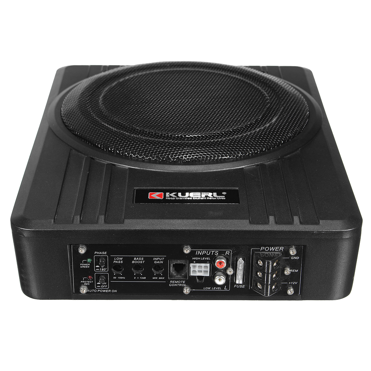 Kuerl-10-Inch-600W-Power-Under-Seat-Enclosed-Car-Subwoofer-Amplifier-Bass-Speaker-1266104