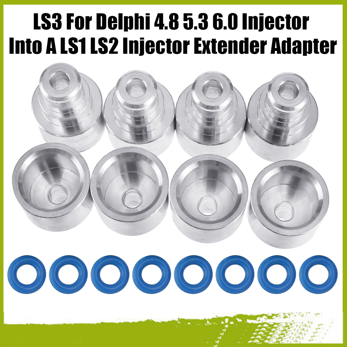 LS3-For-Delphi-48-53-60-Injector-Into-A-LS1-LS2-Injector-Extender-Adapter-1617260