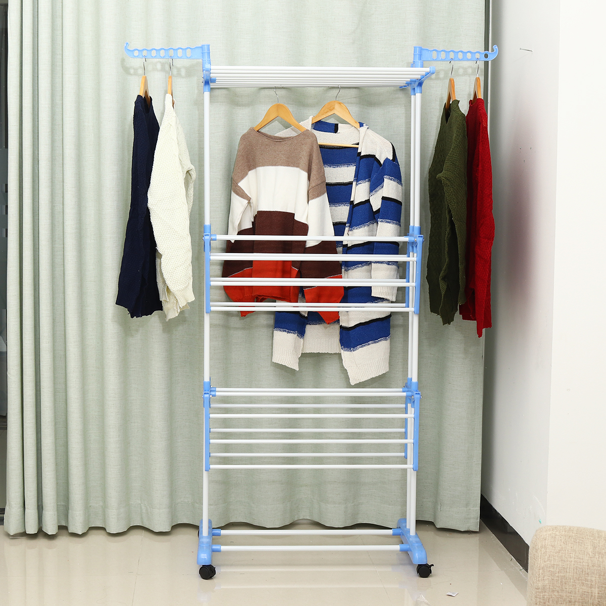 Laundry-Cloth-Storage-Drying-Rack-Portable-Folding-Dryer-Hanger-Heavy-Duty-1588097