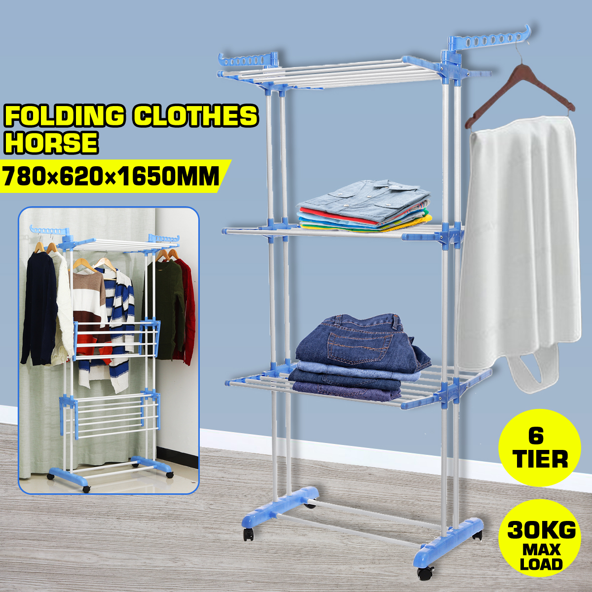 Laundry-Cloth-Storage-Drying-Rack-Portable-Folding-Dryer-Hanger-Heavy-Duty-1588097
