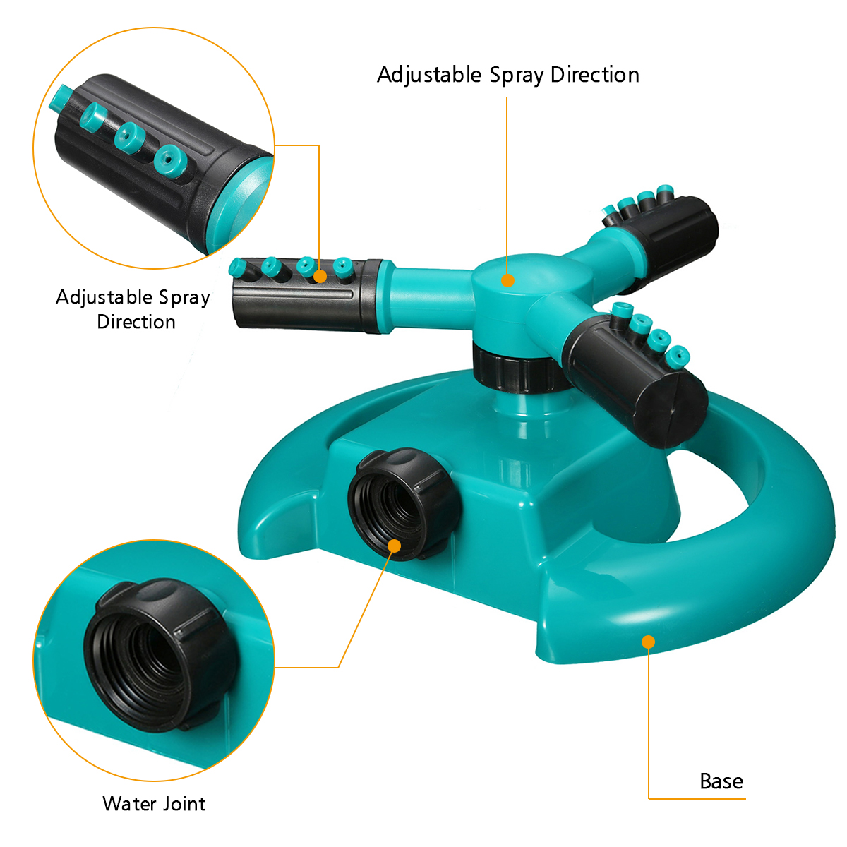 Lawn-Sprinkler-Automatic-Garden-Water-Sprinklers-Irrigation-Rotation-360deg-US-1720405