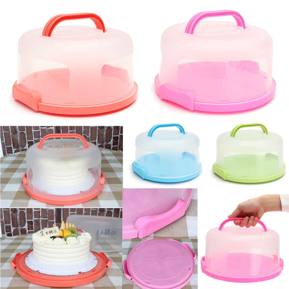 Locking-Portable-Cake-Cupcake-Pretension-Case-Box-Carrier-Storage-Container-Kitchen-1139842