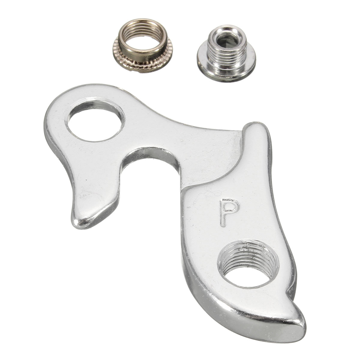 MTB-Bicycle-Frame-Rear-Derailleur-Mech-Hanger-Dropout-With-Nuts-Silver-Type-1014742