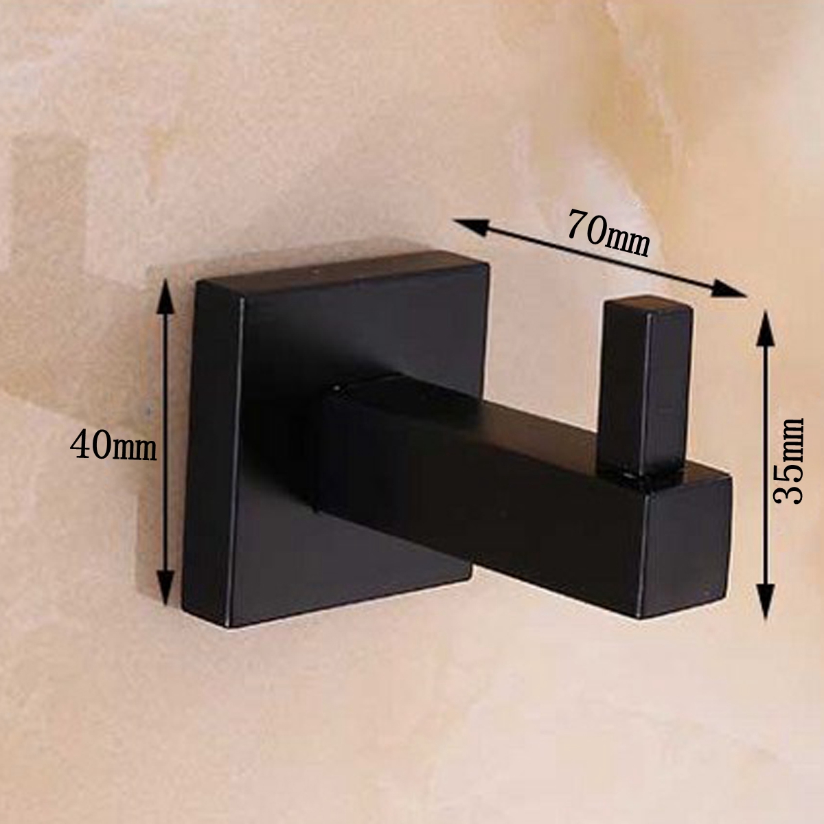 Matt-Black-Square-Towel-Rack-Rail-Tissue-Roll-Toilet-Brush-Holder-Robe-Hook-Bath-1336955