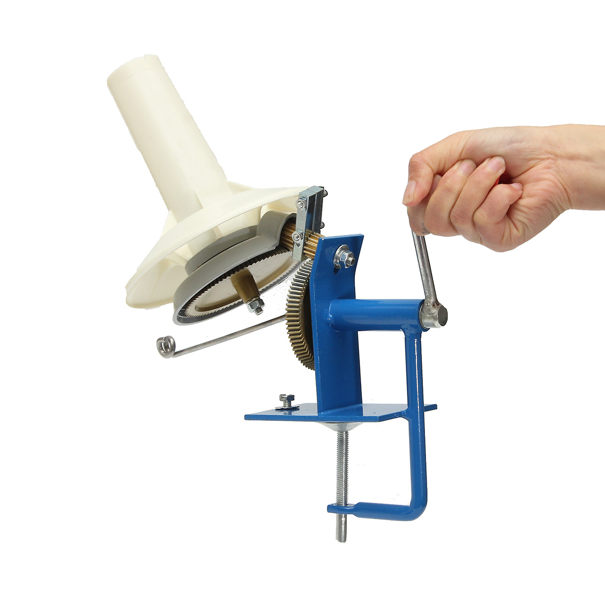 Metal-large-Yarn-Fiber-Wool-String-Ball-Winder-Hand-Operated-Needlecraft-Tool-1406662