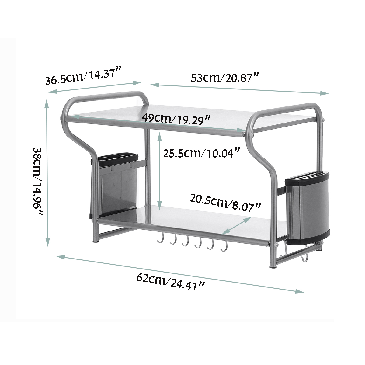 Microwave-Oven-Rack-Kitchen-Stainless-Steel-Wall-Bracket-Shelf-Holder-With-Hooks-1740073