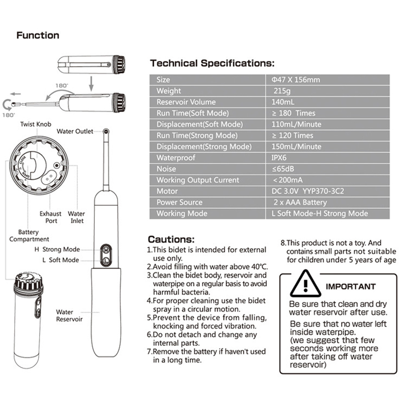 Mini-Electric-Portable-Handheld-Bidet-Cleaning-Device-Sprayer-Toilet-Travel-for-Baby-Pregnants-Ol-1331092