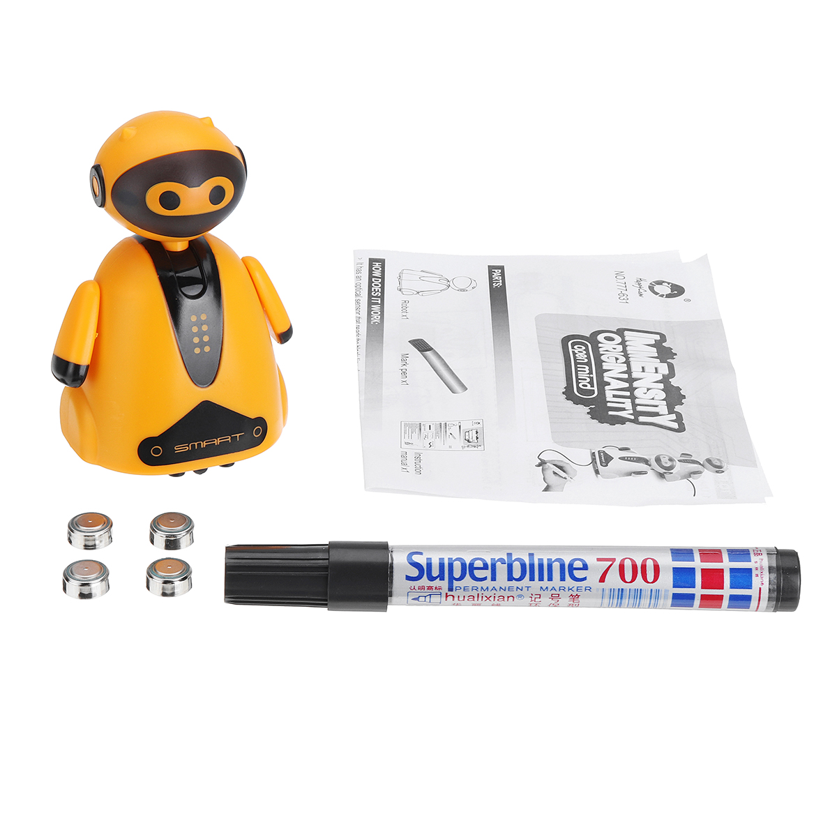 Mini-Inductive-Robot-Follow-Magic-Pen-Drawn-Line-Electric-Kids-Child-Toys-Gifts-1521133