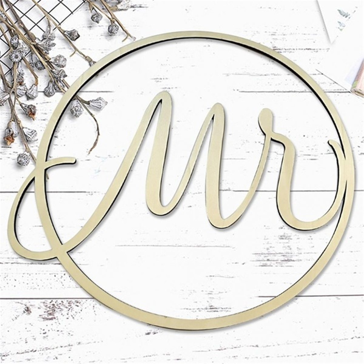Mr-amp-Mrs-Wedding-Chair-Signs-Floral-HoopCalligraphy-Wooden-Hanging-Circle-Set-Decor-Supplies-1445385