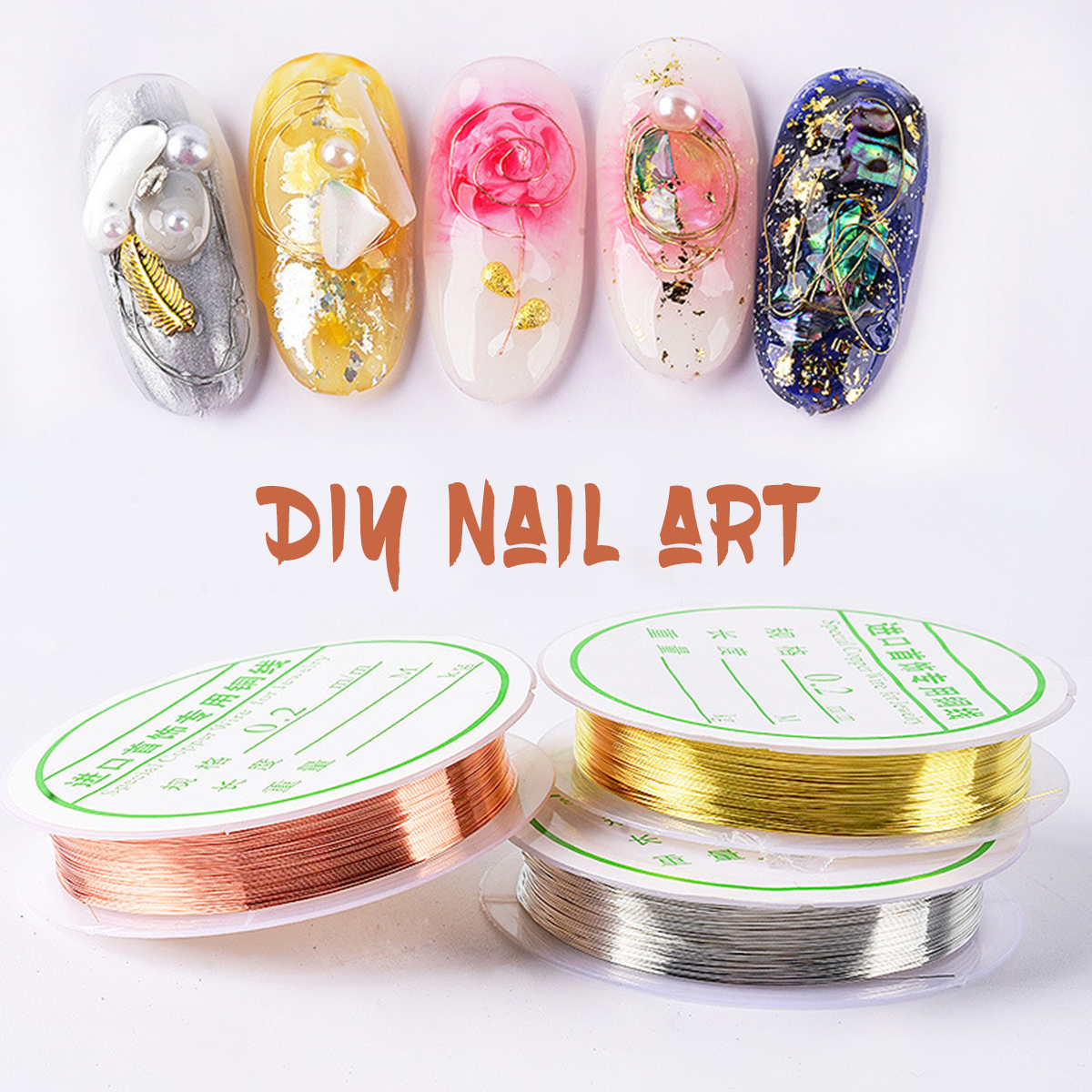 Nail-Art-Gold-Silver-Embroidery-Thread-Bobbin-Line-DIY-Tool-Handmade-Craft-Tool-1753757