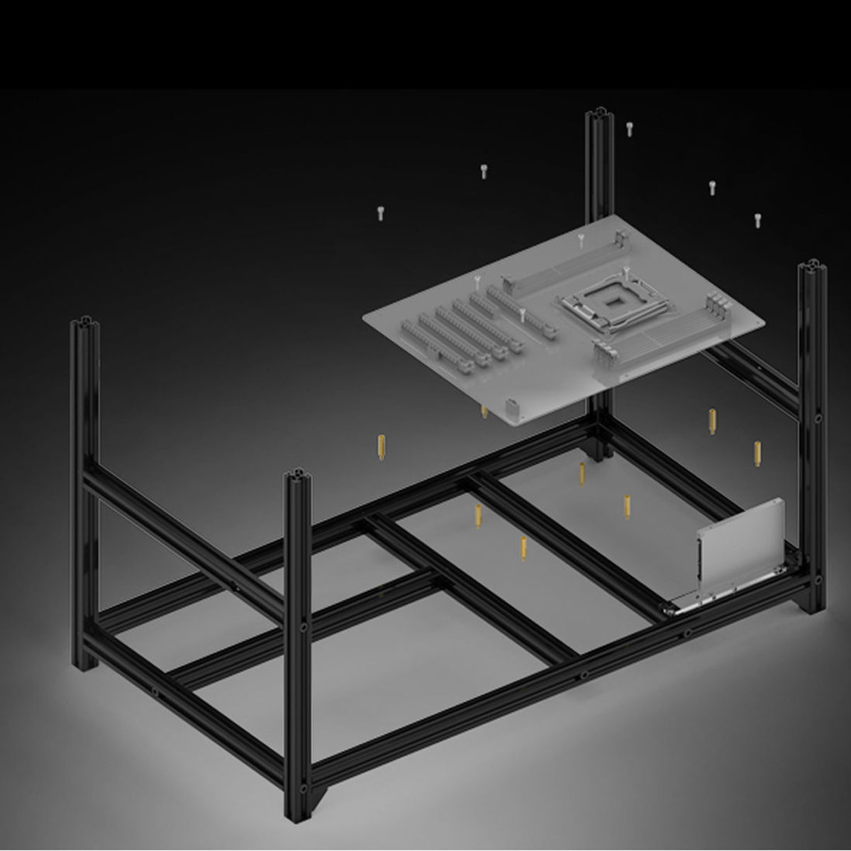 Open-Air-Mining-Miner-Frame-Stackable-Case-For-VEDDHA-V3D-8-GPU-ETH-ZEC-ZCash-1248549