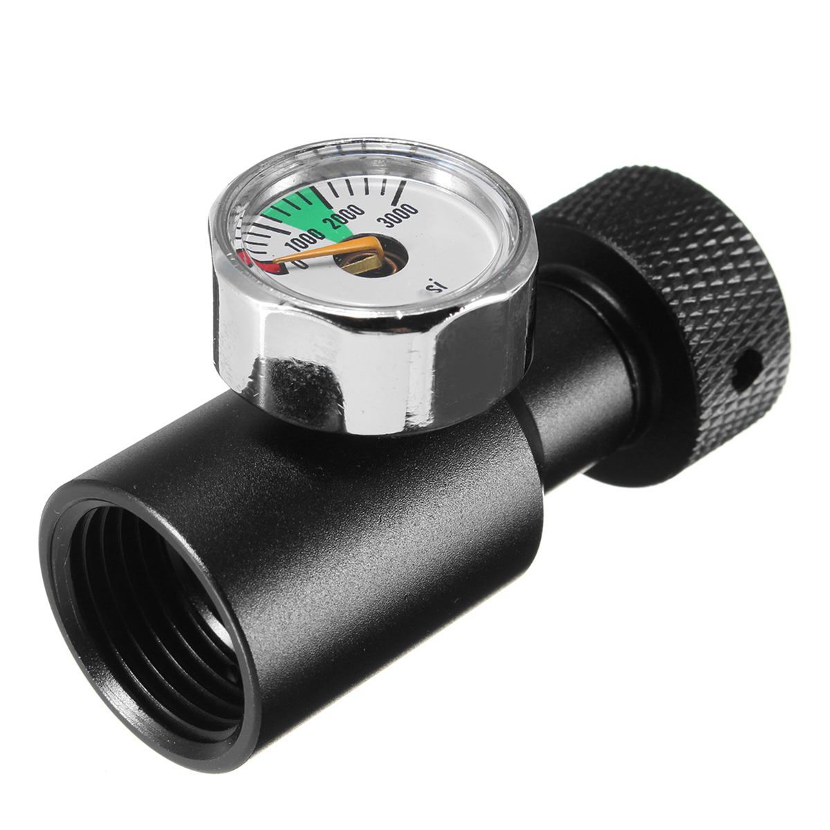 Paintball-CO2-Adapter-Air-Regulator-Fill-Station-Remote-On-Off-3000psi-Gauge-1303764