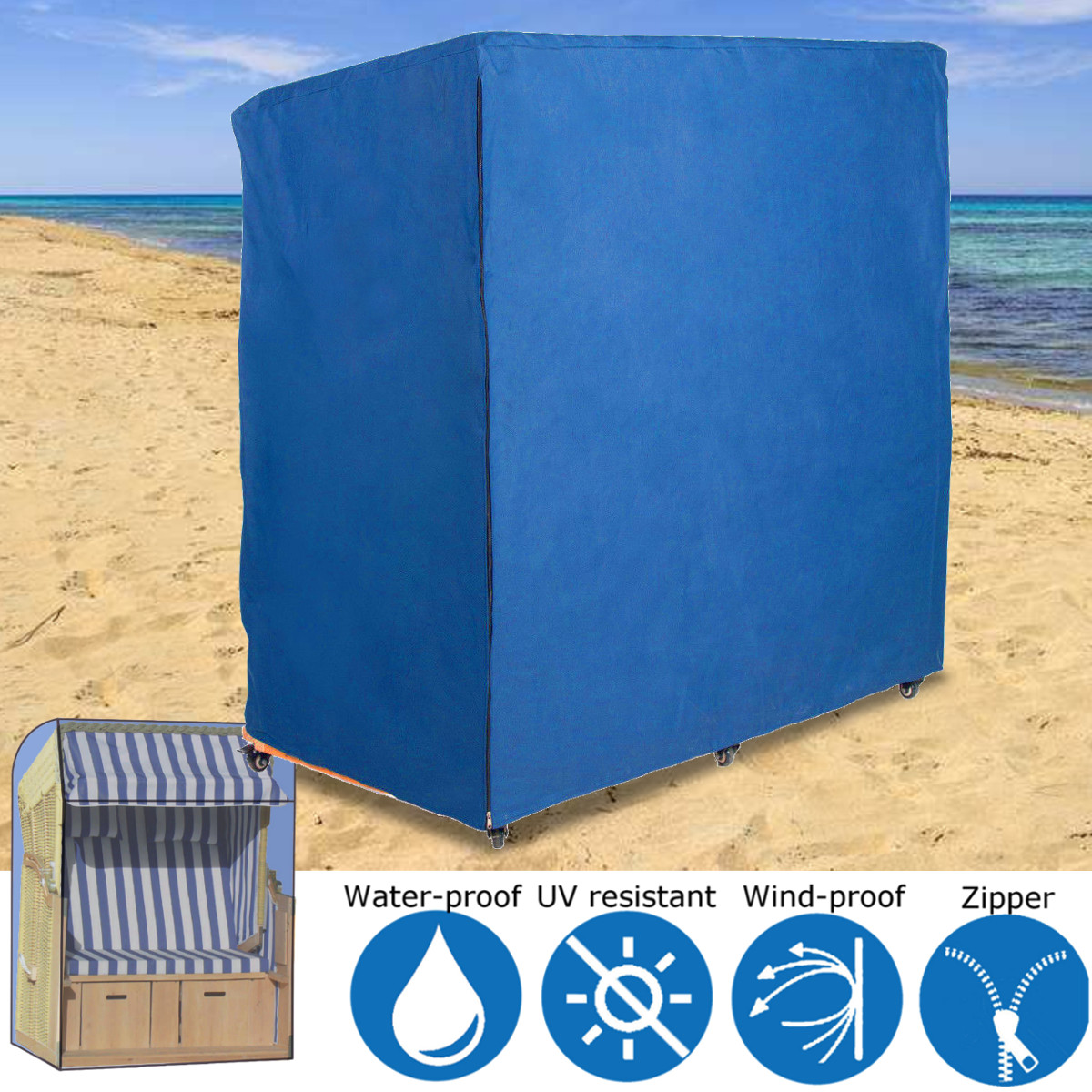 Polyester-Beach-Chair-Covers-Protector-Heavy-Duty-Waterproof-Outdoor-Garden-Use-1364772