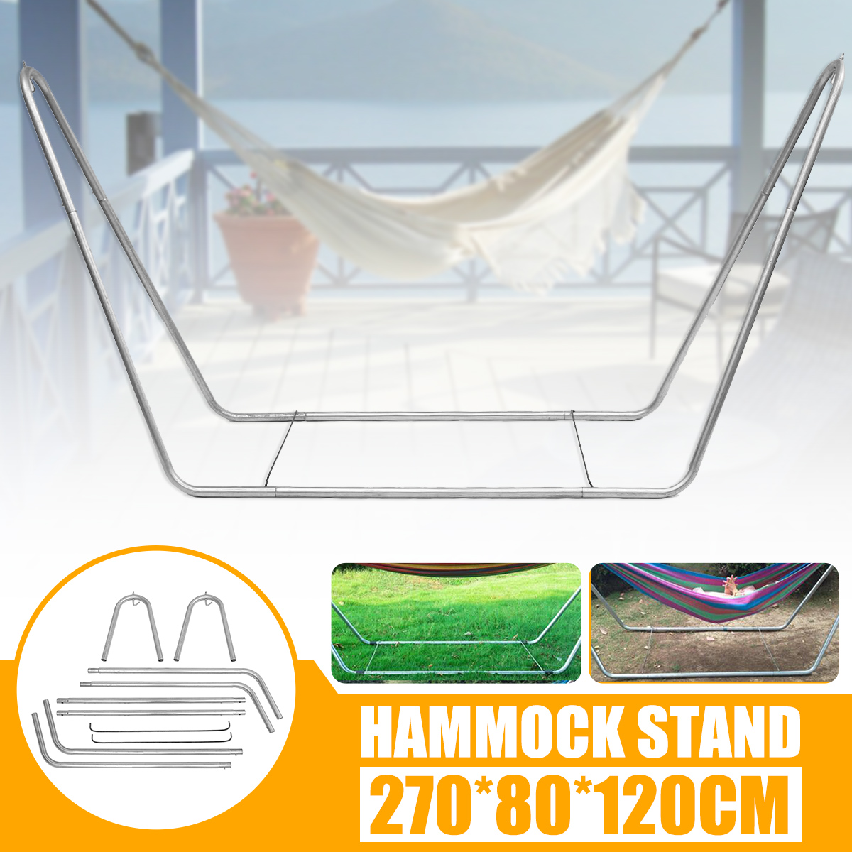 Portable-Large-Garden-Camping-Outdoor-Patio-Hammock-Metal-Frame-Stand-1614717