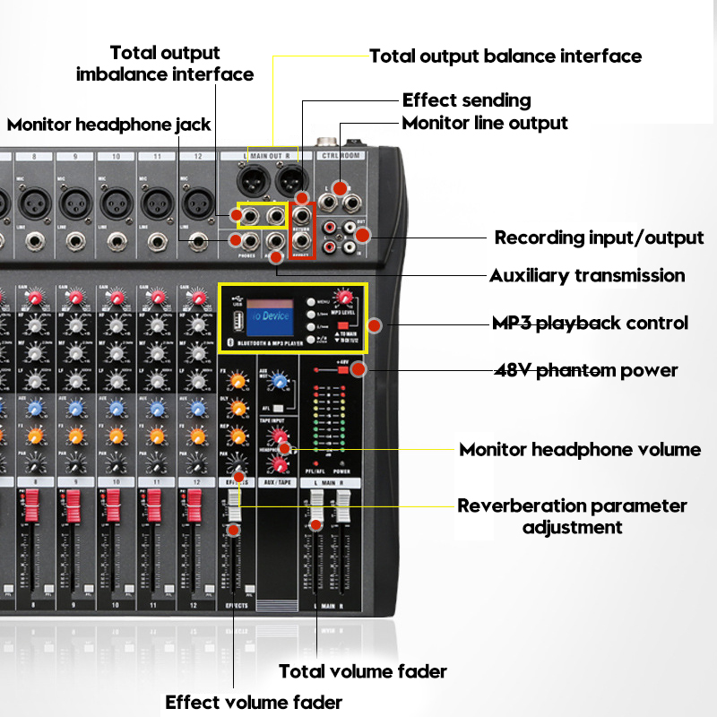 Professional-12-Channels-Live-Studio-Audio-Mixer-Amplifier-USB-Mixing-Bluetooth-1478191