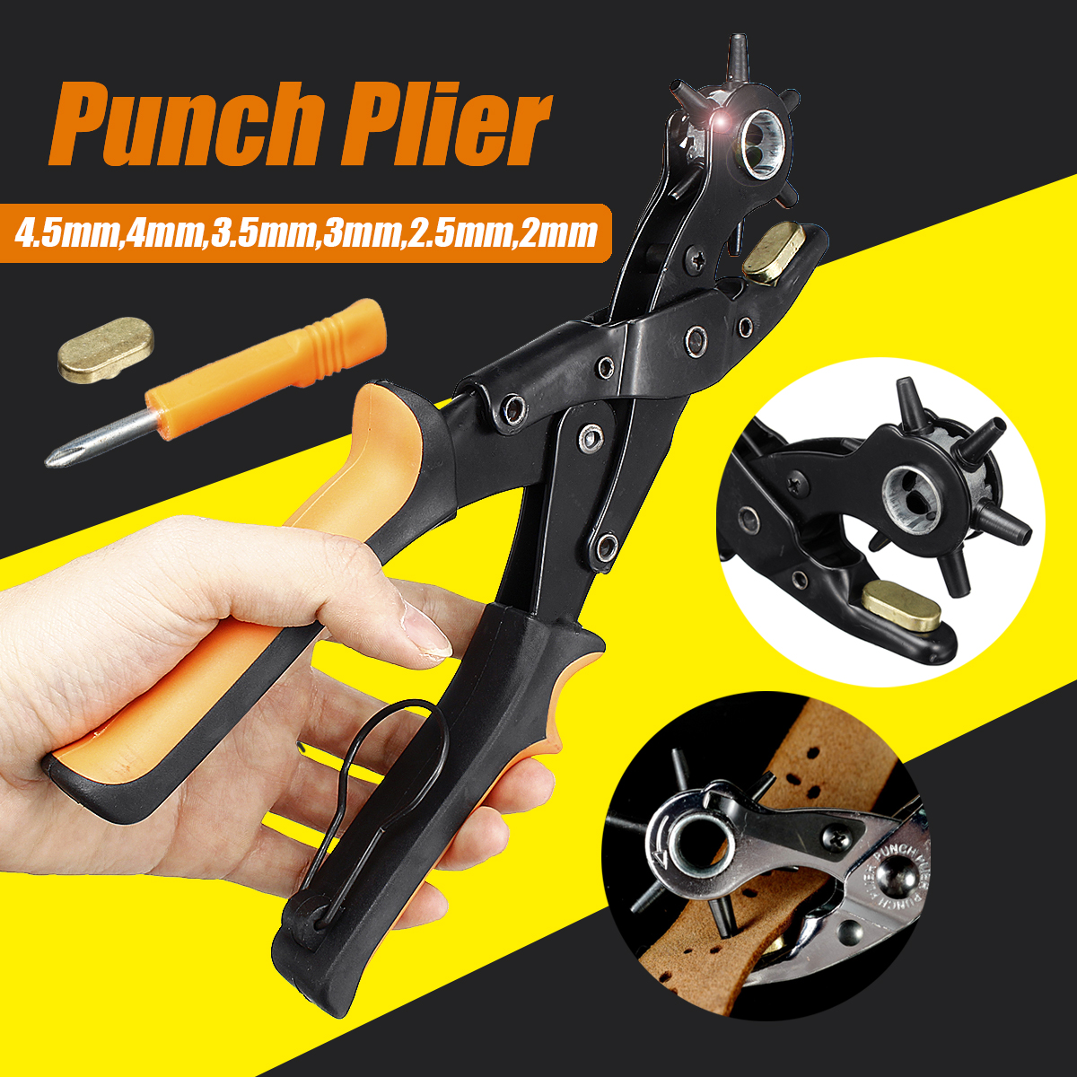 Punch-Plier-Leather-Belt-Round-Hole-Punch-Eyelet-Strap-Revolving-DIY-Tool-Heavy-Duty-1564292