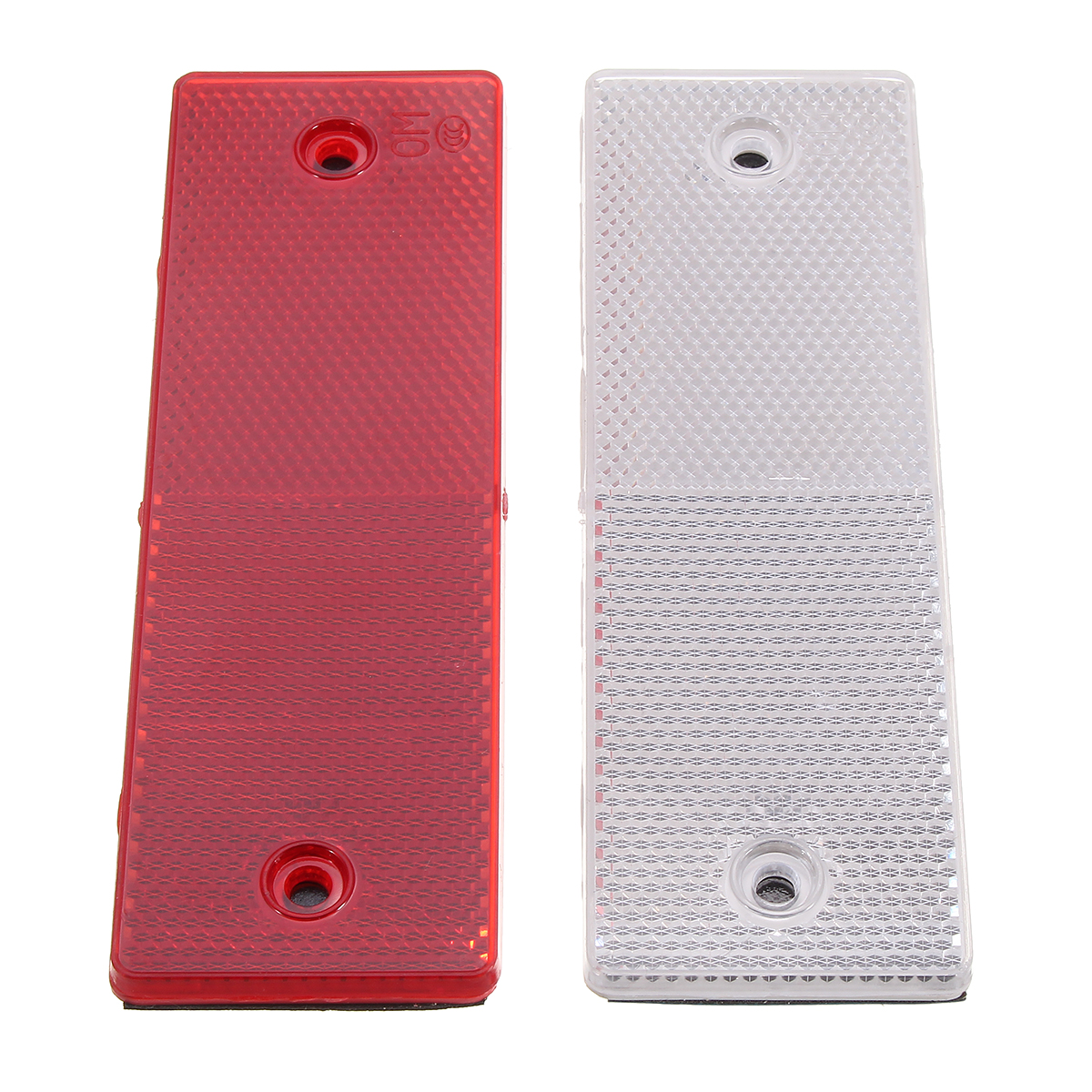 Rectangle-Side-Marker-Reflector-RedWhite-for-Trailer-Caravan-Van-Truck-Lorry-1154389