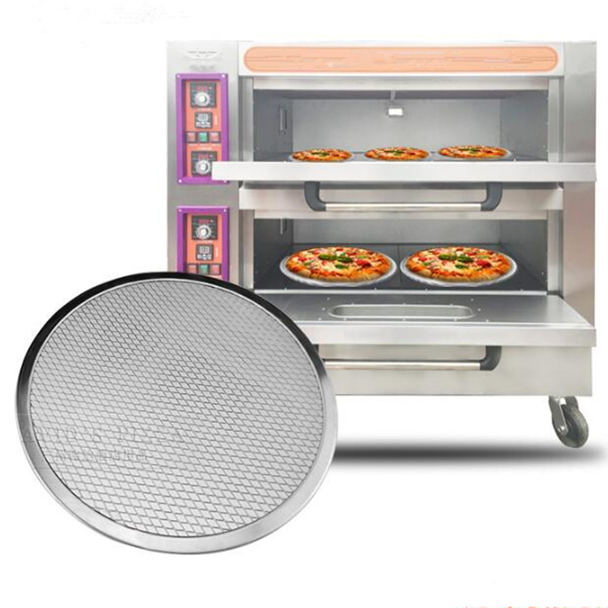 Seamless-Rim-Aluminium-Mesh-Pizza-Screen-Baking-Tray-Net-Bakeware-Cooking-Tools-1281221