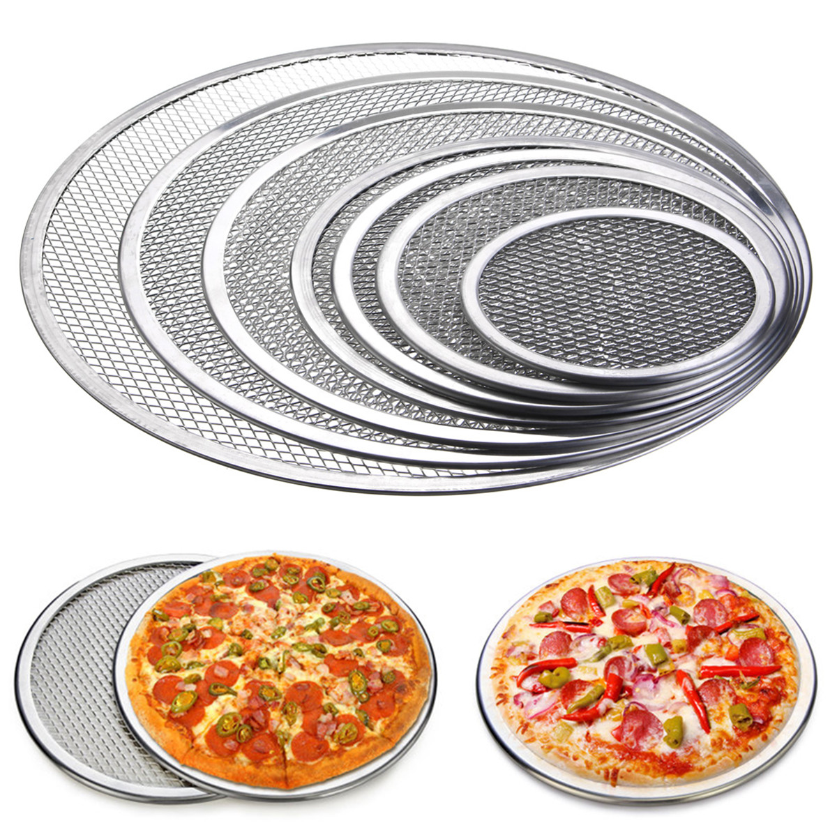 Seamless-Rim-Aluminium-Mesh-Pizza-Screen-Baking-Tray-Net-Bakeware-Cooking-Tools-1281221