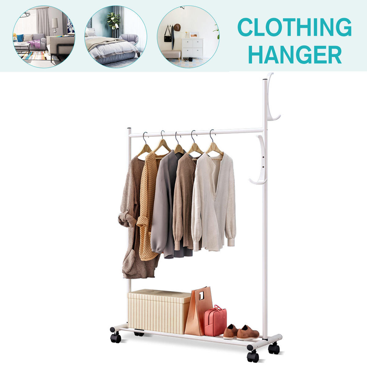 Standing-Landing-Drying-Rack--Cloth-Hanger-Wardrobe-Hanging-Floor-Iron-Organizer-Storage-Shelf-1652393