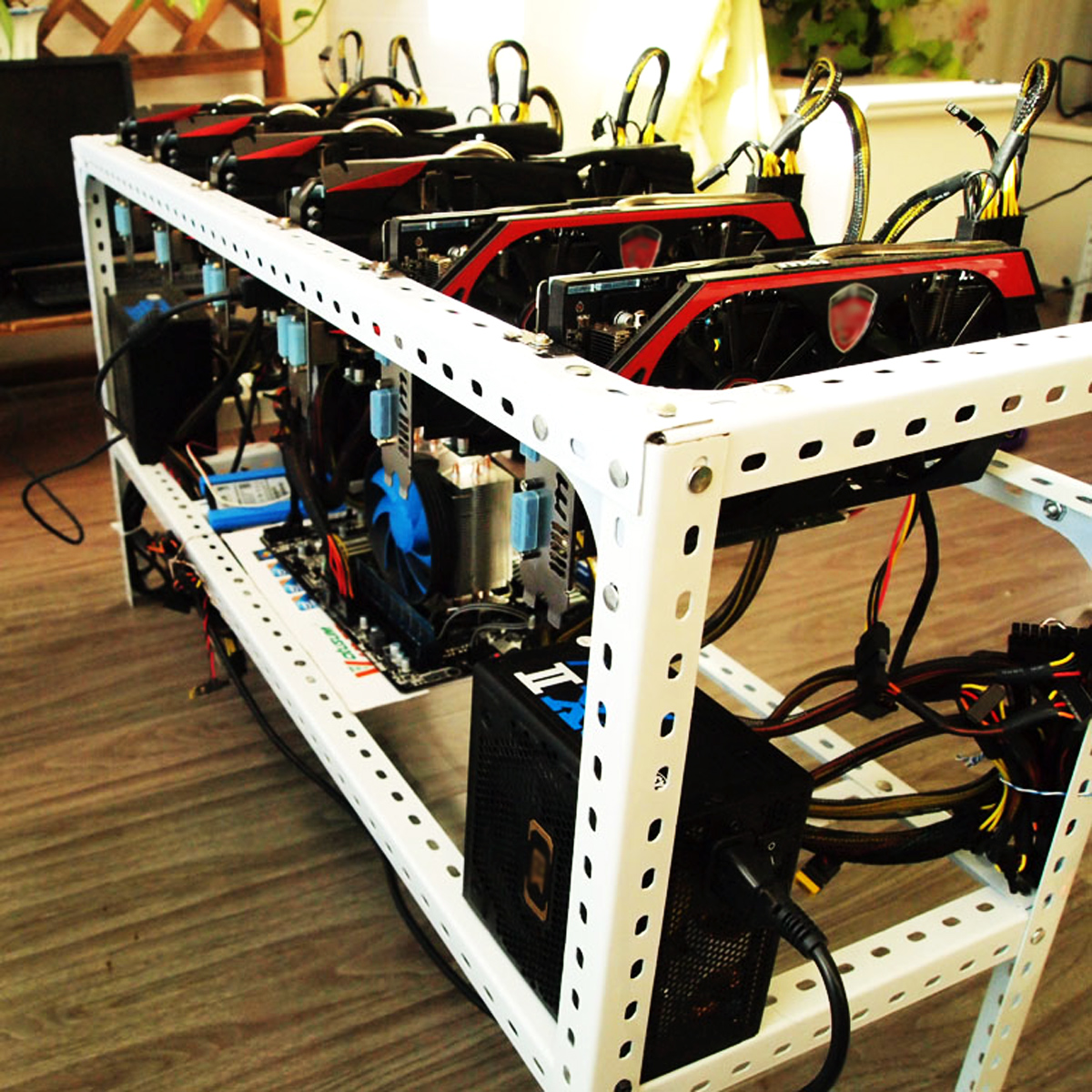 Steel-Crypto-Coin-Open-Air-Mining-Frame-Rig-Case-For-46-GPU-ETH-BTC-Ethereum-1245658