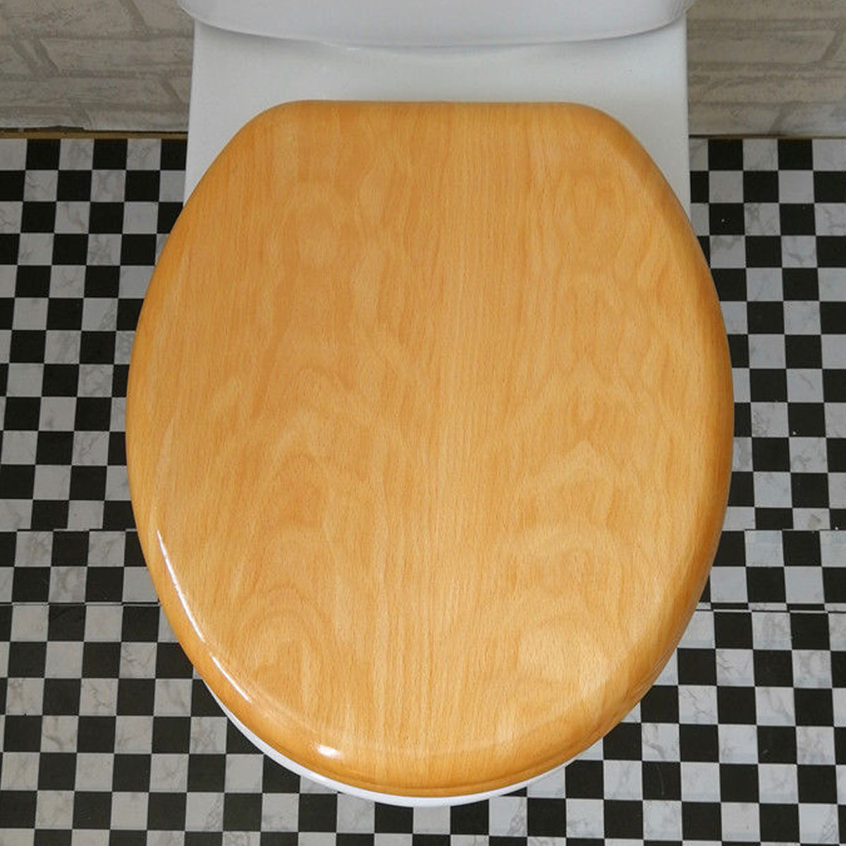 Toilet-Seat-Covers-Round-Wood-Durable-Lift-off-Closed-Front-Elongated-Comfort-1504290