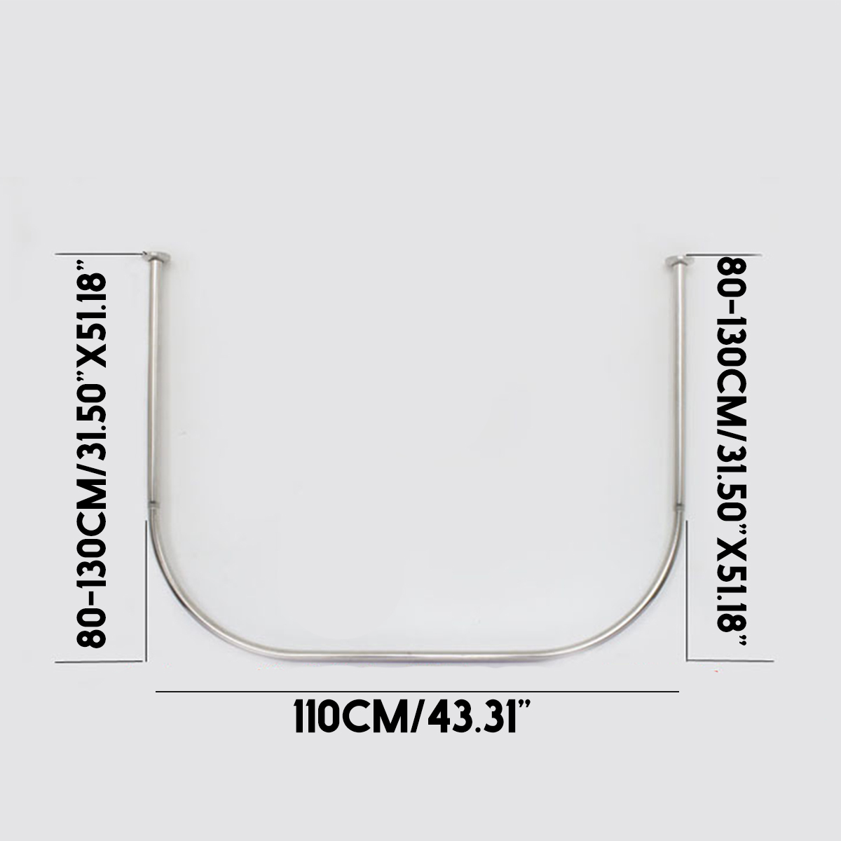 U-Shape-Extendable-Telescopic-Shower-Curtain-Rod-80-130cm-Rail-Rod-1568500