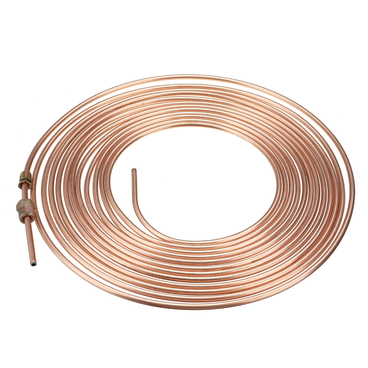 Universal-25Ft-Copper-Nickel-Brake-Line-Tubing-Kit-316quot-OD-with-15Pcs-Nuts-1586631