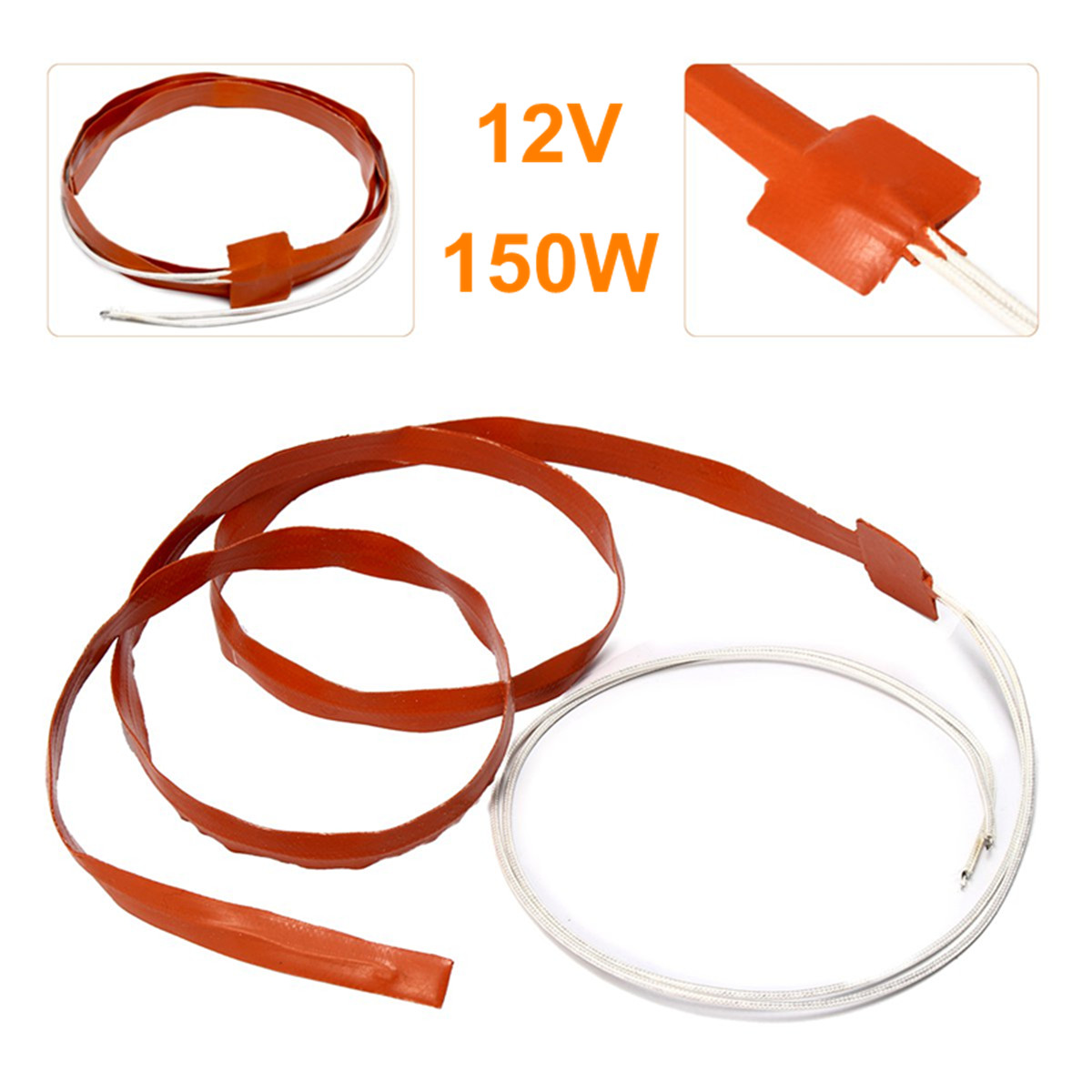 WVO-Intake-Pipe-Injection-Line-Manifold-Heater-Silicone-Heat-Strip-12m-150W-12V-1635480