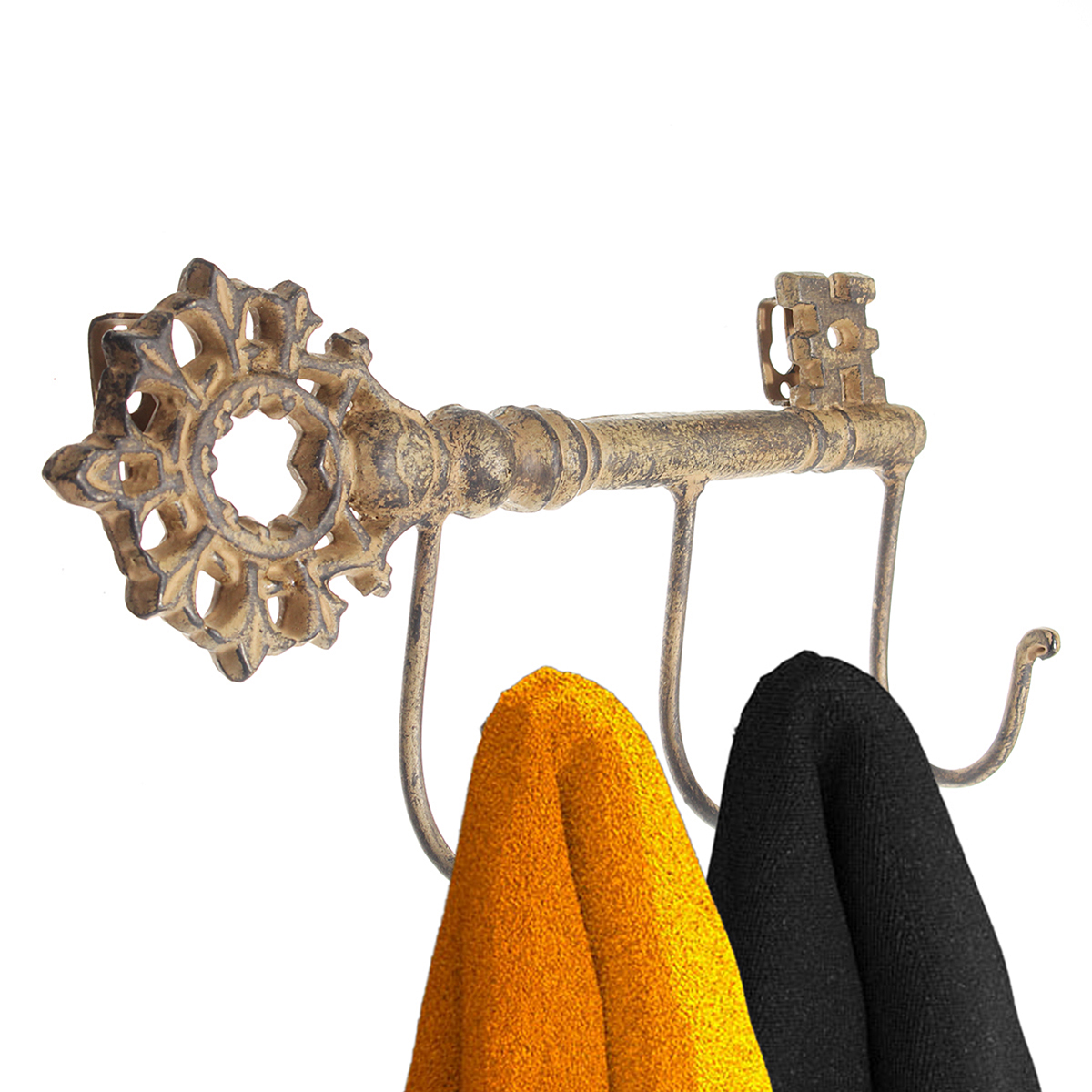 Wall-Mounted-Hooks-Rack-Pegs-Coat-Towel-Rail-Vintage-Industrial-Style-1206179