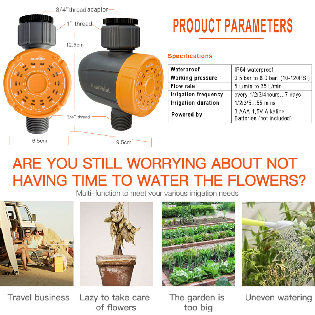 Water-Timer-Gravity-Fed-System-Dripper--Irrigation-Hydroponics-Grow-1689239