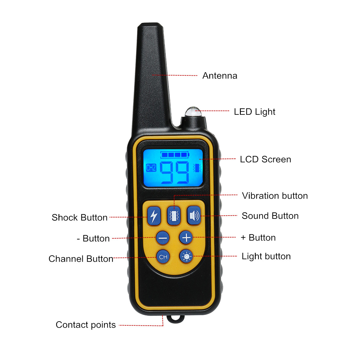 Waterproof-Rechargeable-Shock-Vibration-Sound-Remote-123-Dog-Training-Collar-Remote-Controller-1380124