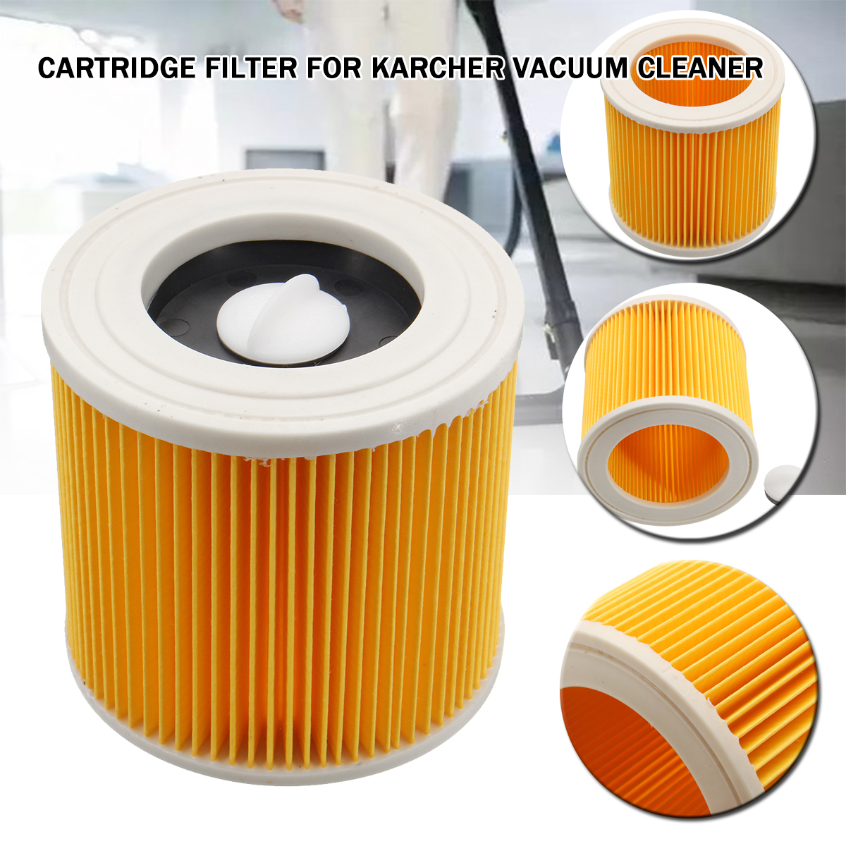 Wet-amp-Dry-Vacuum-Cleaner-Cartridge-Filter-Replacement-for-Karcher-MV2-WD2200-WD3500-A2504-A2654-1212097