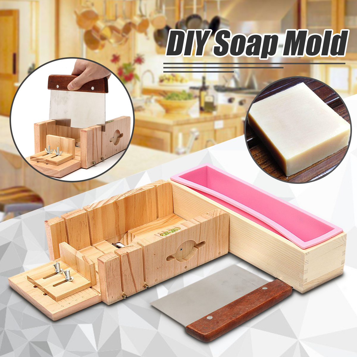 Wooden-Handmade-Loaf-Soap-Cake-Mould-Silicone-Making-Slicer-Cutter-1618567