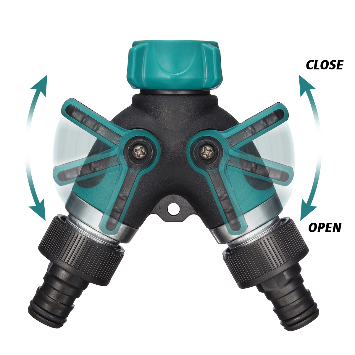 Y-shaped-Tap-Joint-Valve-Connector-Plastic-Double-Pass-with-2-Adapters-American-Standard-1161867