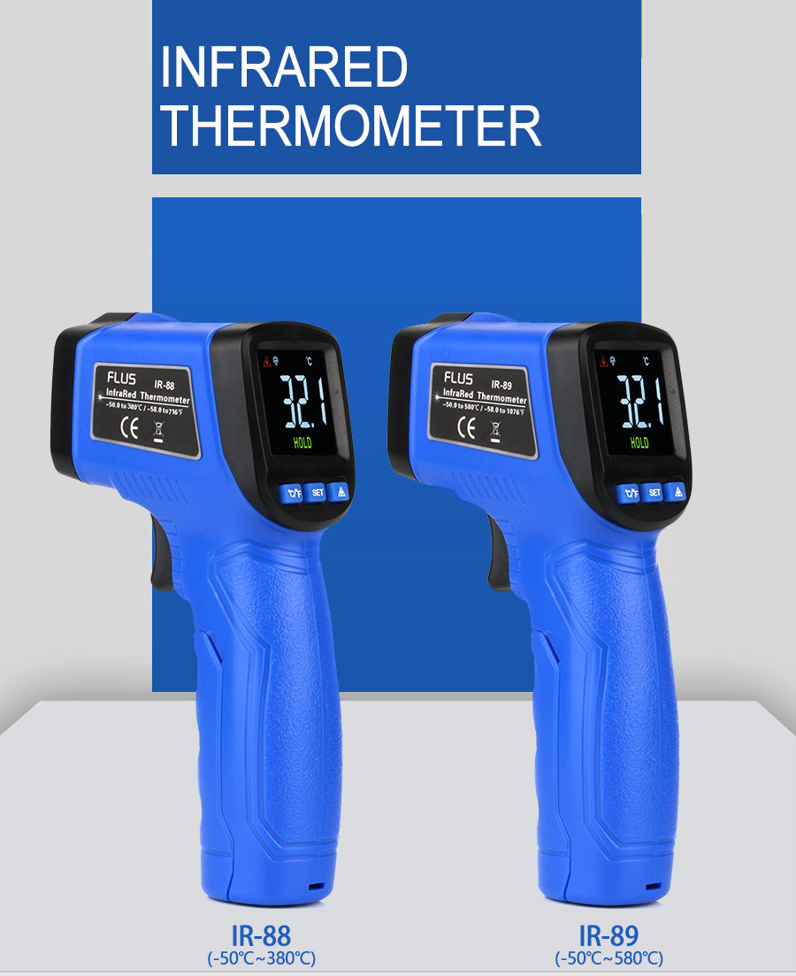 FLUS-IR-88--50380---58716-Non-contact-IR-Thermometer-Digital-Infrared-Thermometer-Handheld-Portable--1767439