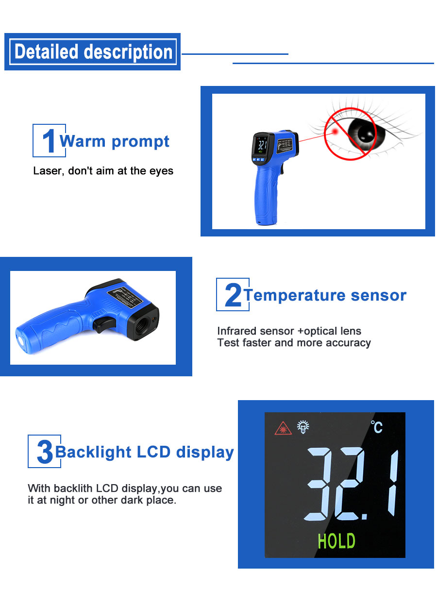 FLUS-IR-88--50380---58716-Non-contact-IR-Thermometer-Digital-Infrared-Thermometer-Handheld-Portable--1767439