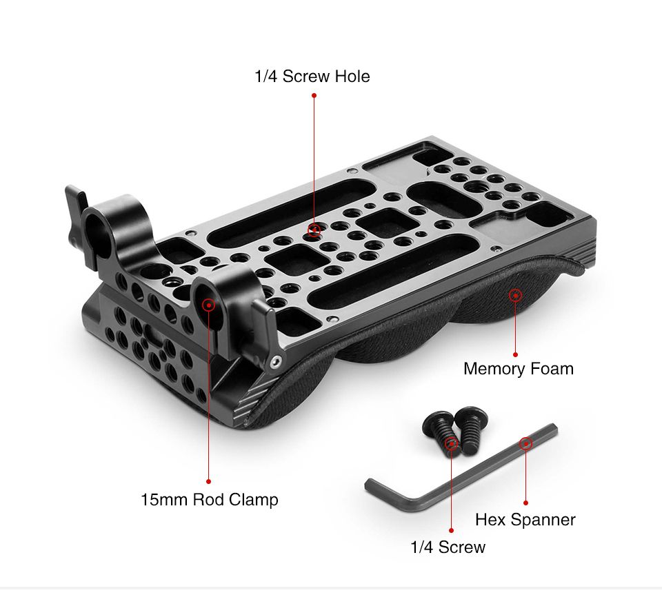 SmallRig-2077-DSLR-Shoulder-Pad-with-15mm-RailBlock-Memory-Foam-Light-Weight-Camera-Shoulder-Kit-1739423