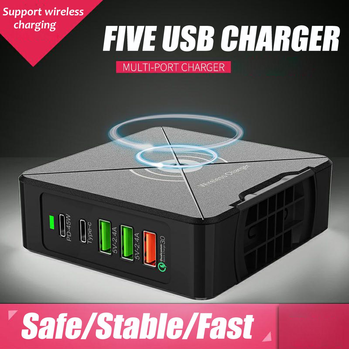 USB-30-Quick-Charge-75W-5-Port-USB-Wall-Charger-Wireless-Travel-Charger-for-iPhone-XR-for-Samsung-S1-1608362