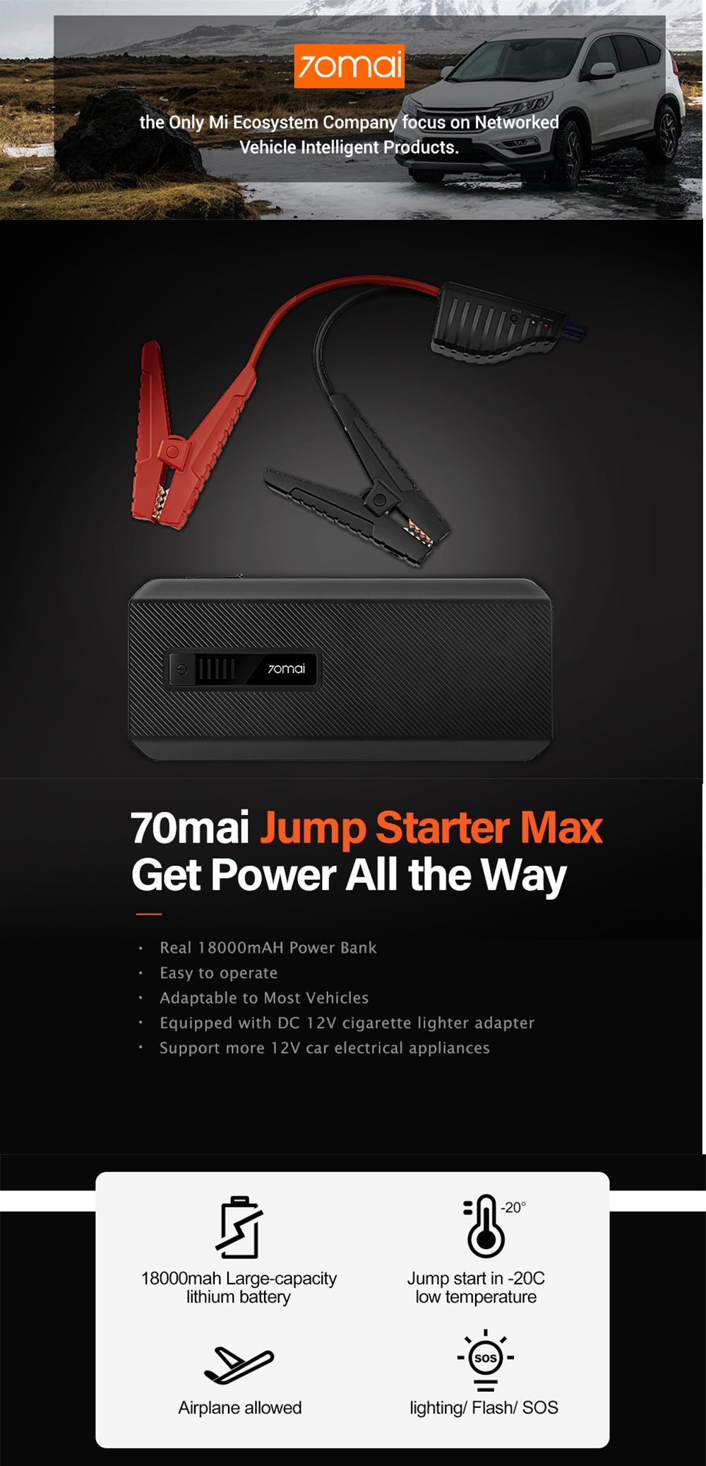 70mai-MAX-18000mAh-Car-Lithium-Jump-Starter-Powerbank-1000A-Emergency-Battery-Booster-Pack-Multifunc-1703723
