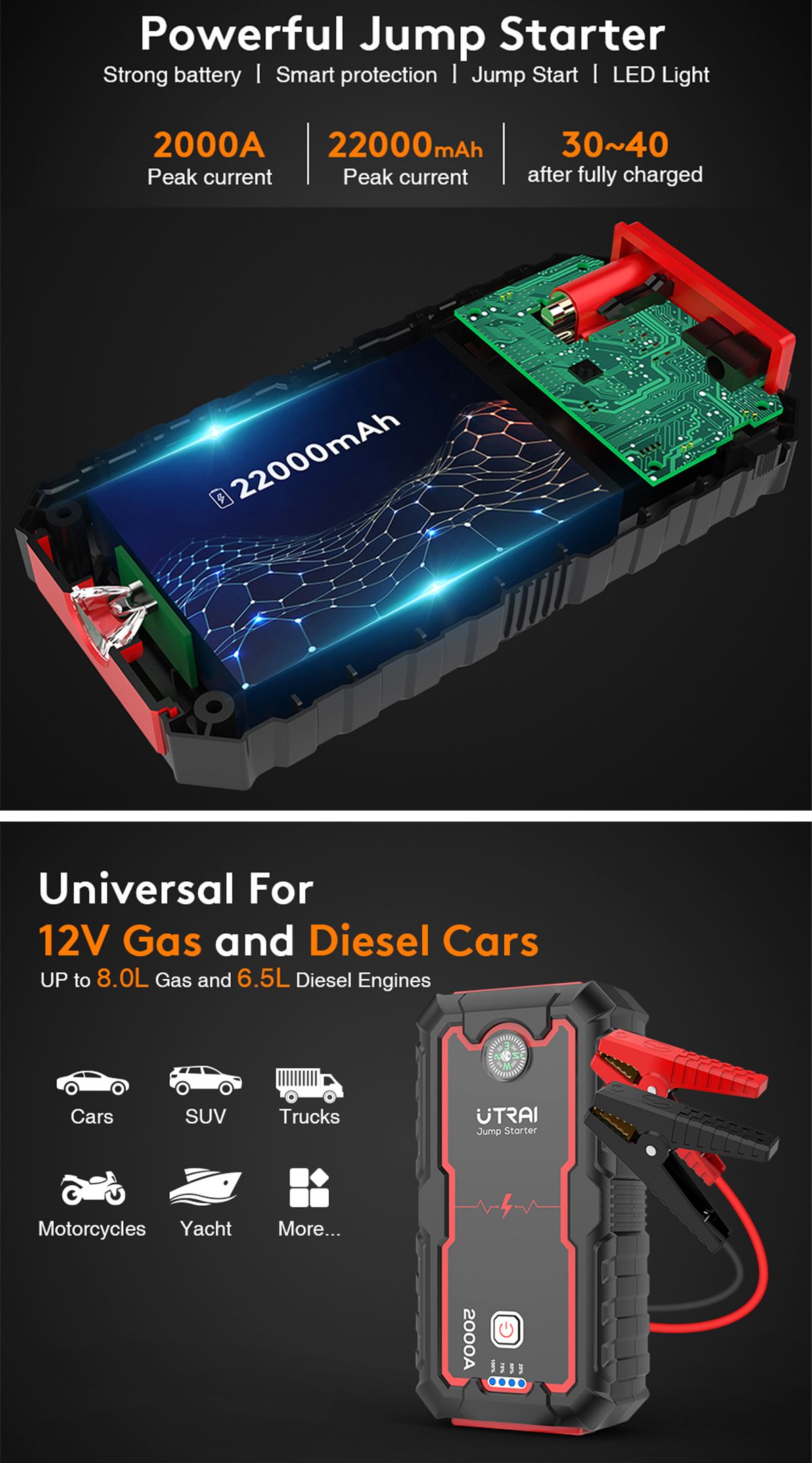 UTRAI-Jstar-One-Car-Jump-Starter-2000A-22000mAh-12V-Battery-Booster-Power-Bank-Auto-Starting-Device--1723397