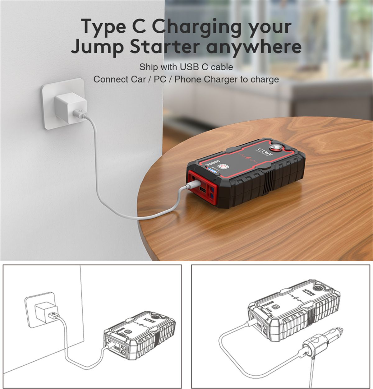 UTRAI-Jstar-One-Car-Jump-Starter-2000A-22000mAh-12V-Battery-Booster-Power-Bank-Auto-Starting-Device--1723397