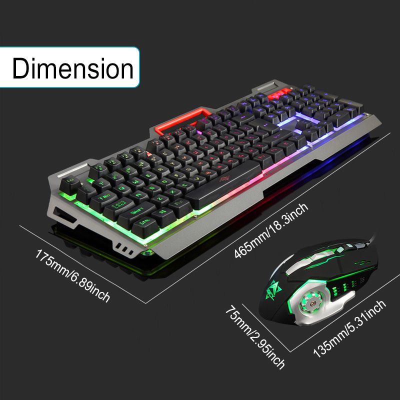 104-Keys-USB-Wired-Backlit-Mechanical-Hand-feel-Gaming-Keyboard-Mouse-Mouse-Pad-Set-1289318