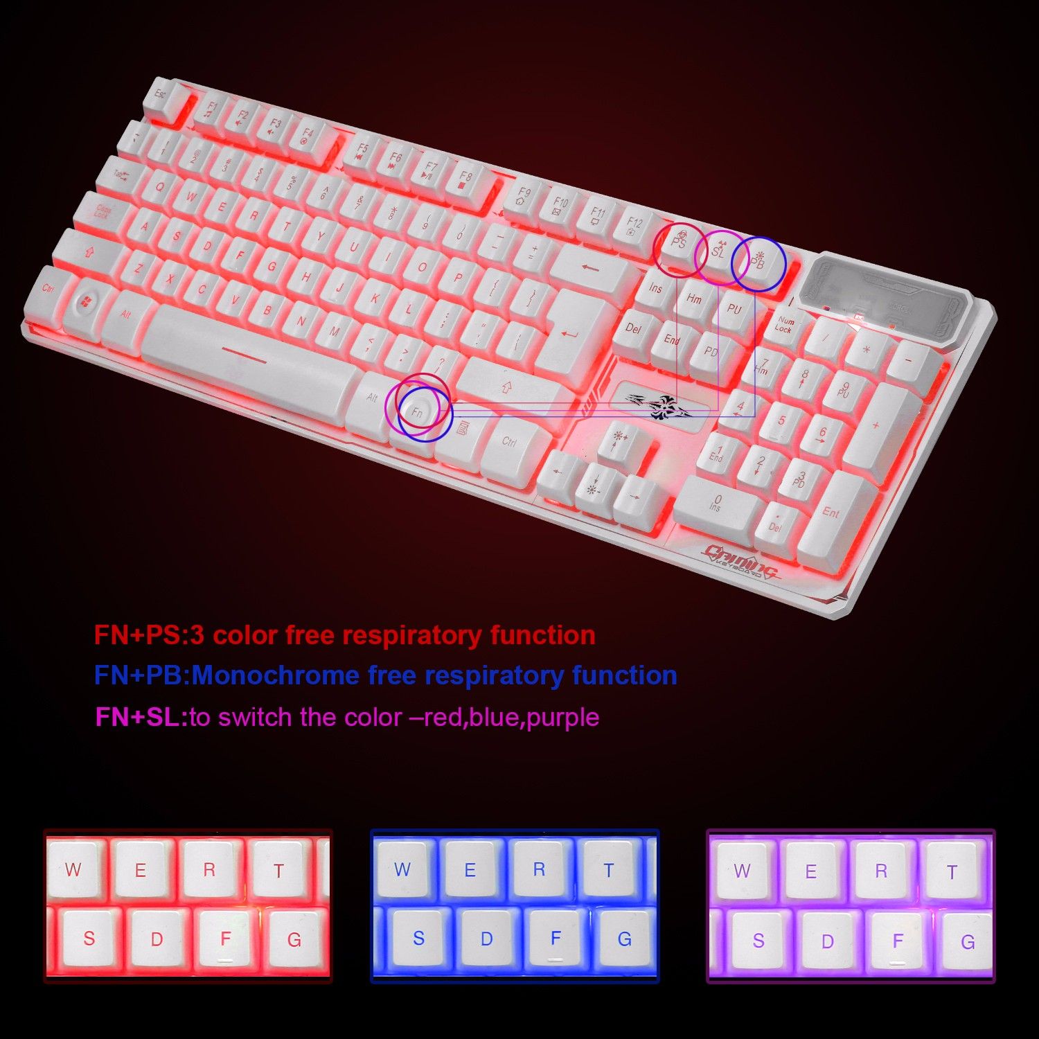 A879W-Wired-3-color-Adjustable-Backlit-Gaming-Keyboard-White-1114352