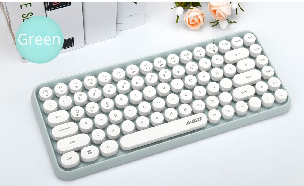 Ajazz-308i-bluetooth-30-Wireless-Gaming-Office-Keyboard-84-Keys-Classic-Round-Keys-1345703