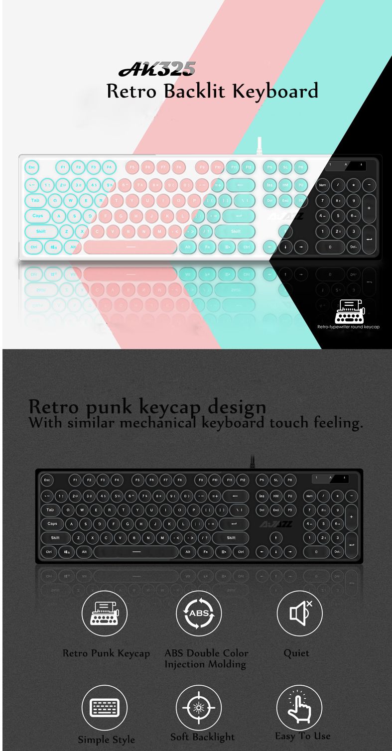 Ajazz-AK325-104Keys-Backlit-Round-Keycap-USB-Wired-Desktop-Computer-Keyboard-Ultra-Quiet-1306825